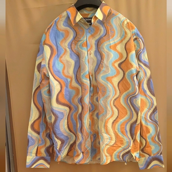 JACQUEMUS  Yellow 'La Chemise Simon' Shirt - Picture 1 of 8